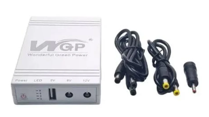 Источник бесперебойного питания WGP103-5912 ИБП для сетевого устройства роутера Mini DC UPS 5v+9v+12v 8800m, фото №7 Источник бесперебойного питания WGP103-5912 ИБП для сетевого устройства роутера Mini DC UPS 5v+9v+12v 8800m, фото №7