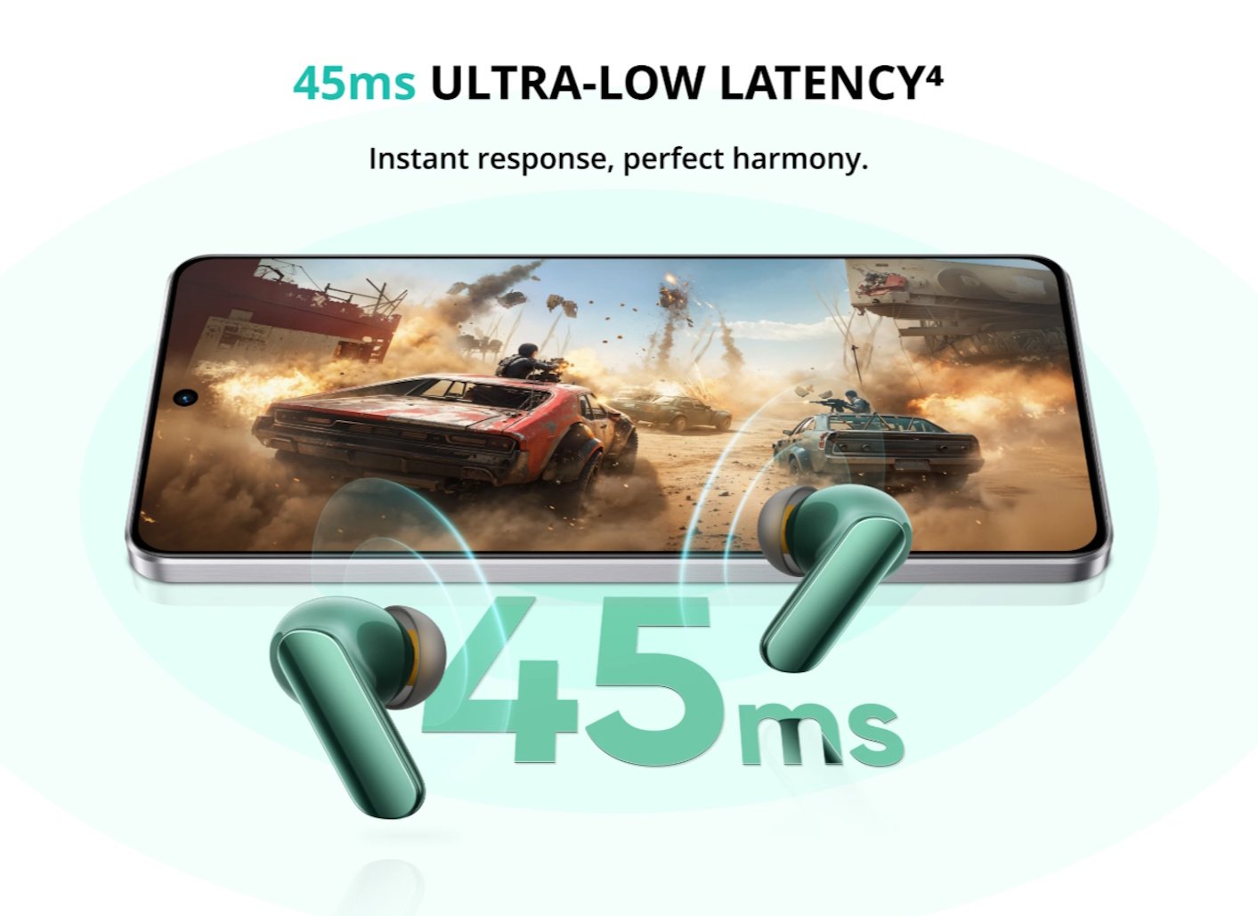 Навушники Realme Buds Air7 Pro Black AI 53dB ANC Dual-dac Driver LHDC 5.0, фото №12