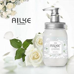 Гель-скраб для тіла AILKE Fair Skin Rose Oil Extract Sodium Hyaluronate 500 мл synthetic.ua - Фото 1