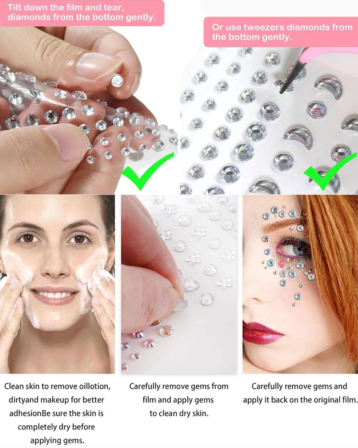 Самоклеючі Блискучі Камінці, для Манікюру, фото №4