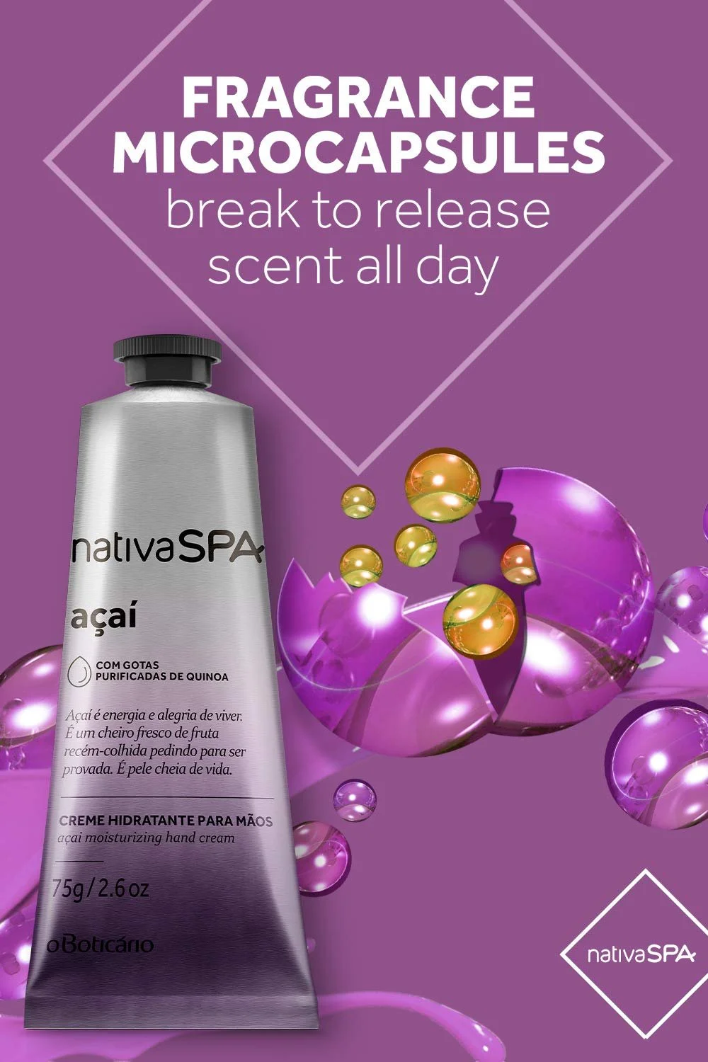 Крем для рук Зволожуючий Nativa Spa Чорниця, фото №4