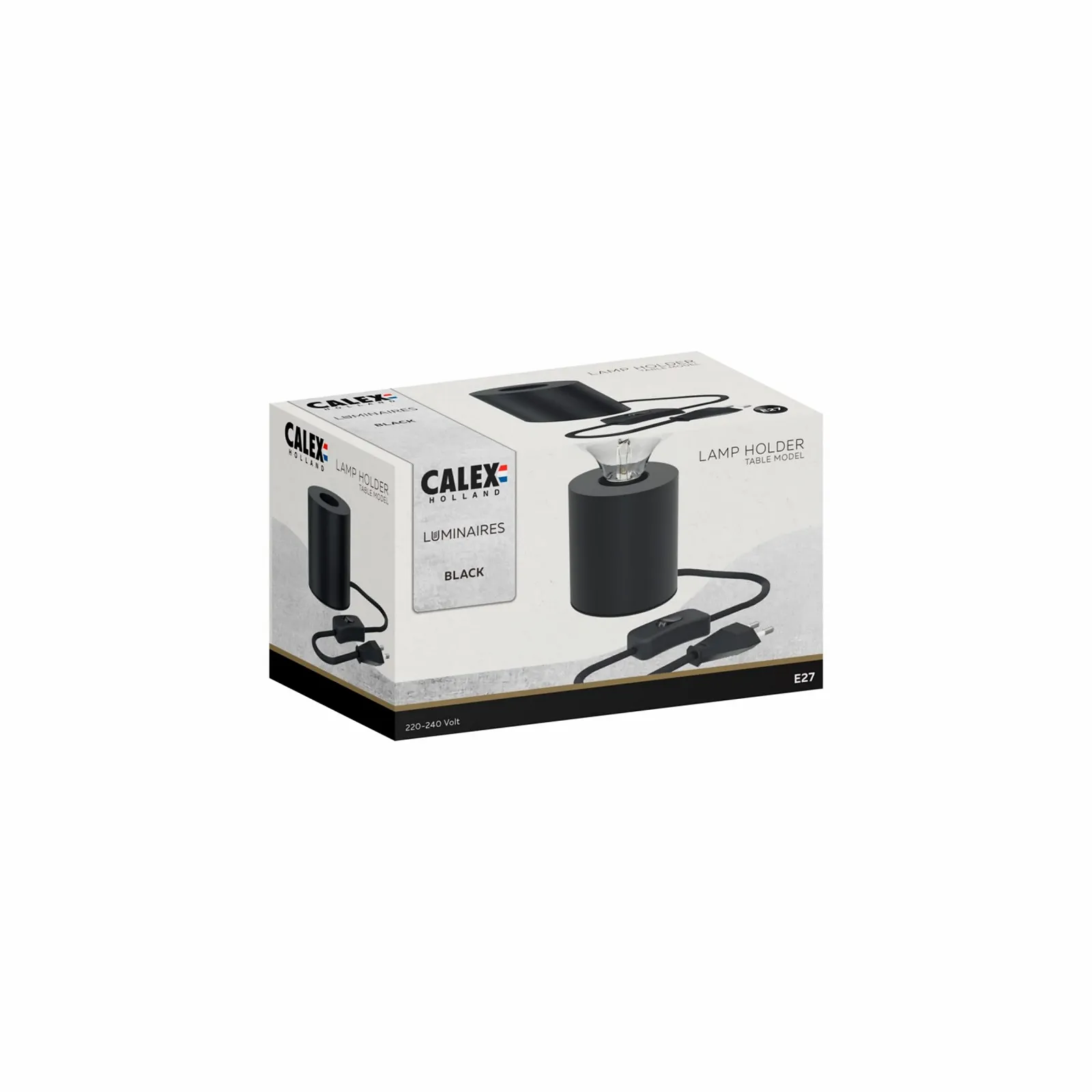 Настільна лампа Calex Пластикова 9 x 9 x 9 см Чорна, фото №3