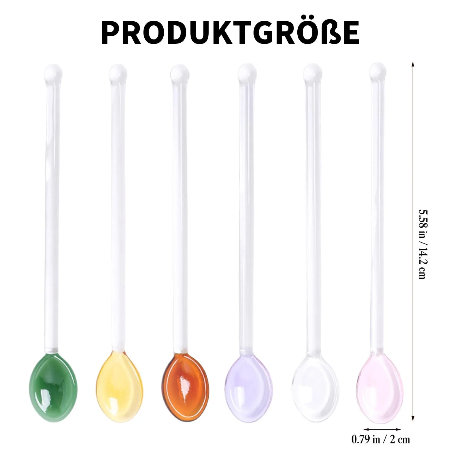 Набір скляних ложок 6 шт, фото №2 Набір скляних ложок 6 шт, фото №2