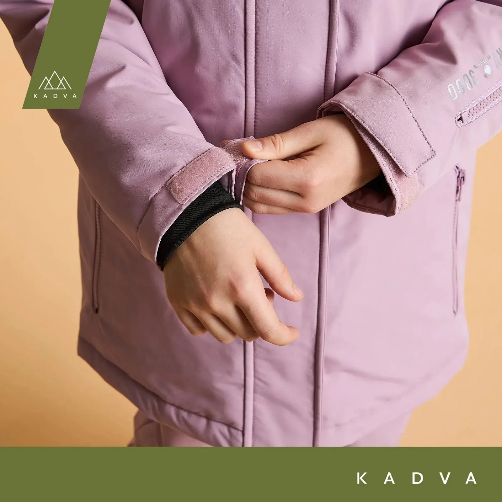 Лижна куртка KADVA SKIRO JR з капюшоном, водонепроникна, вітрозахисна, кишені на блискавці, регульовані манжети на липучках, з відбивачами, фото №11