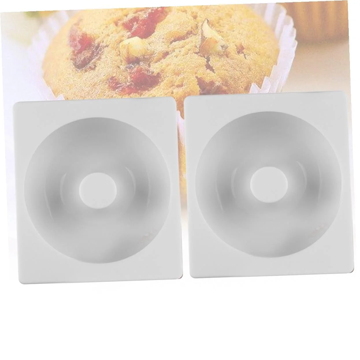 Силиконовая форма для пончиков VALICLUD 2 шт. антипригарная DIY Белая, фото №9