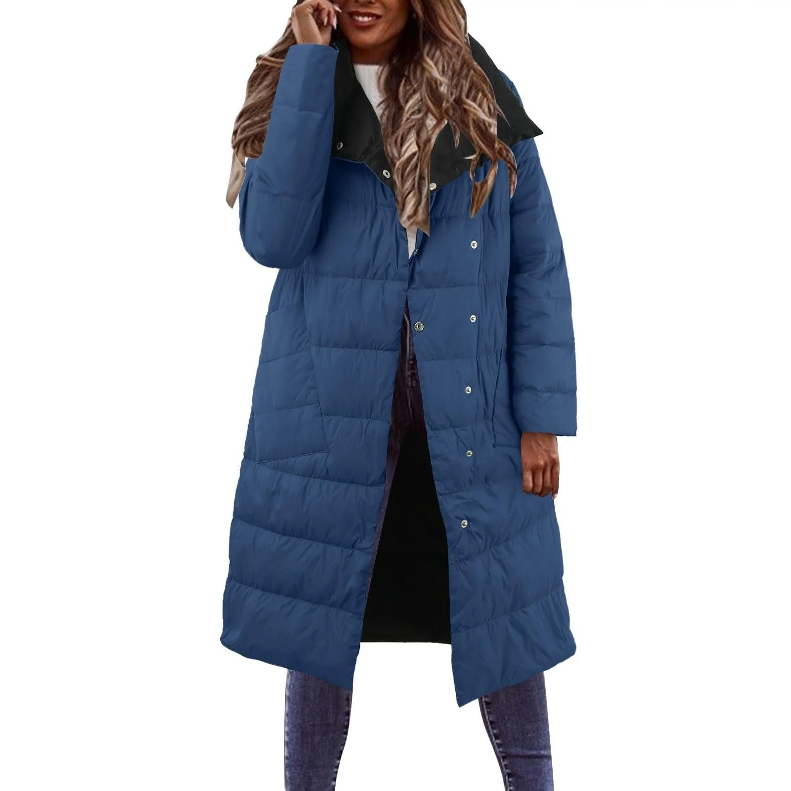 Куртка женская зимняя длинная с капюшоном на молнии, фото №1 Куртка женская зимняя длинная с капюшоном на молнии, фото №1