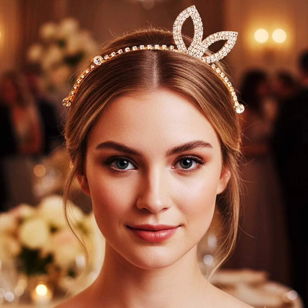 Обруч Reaky Хрустальный Ушки Кролика Золотой, фото №5 Обруч Reaky Хрустальный Ушки Кролика Золотой, фото №5