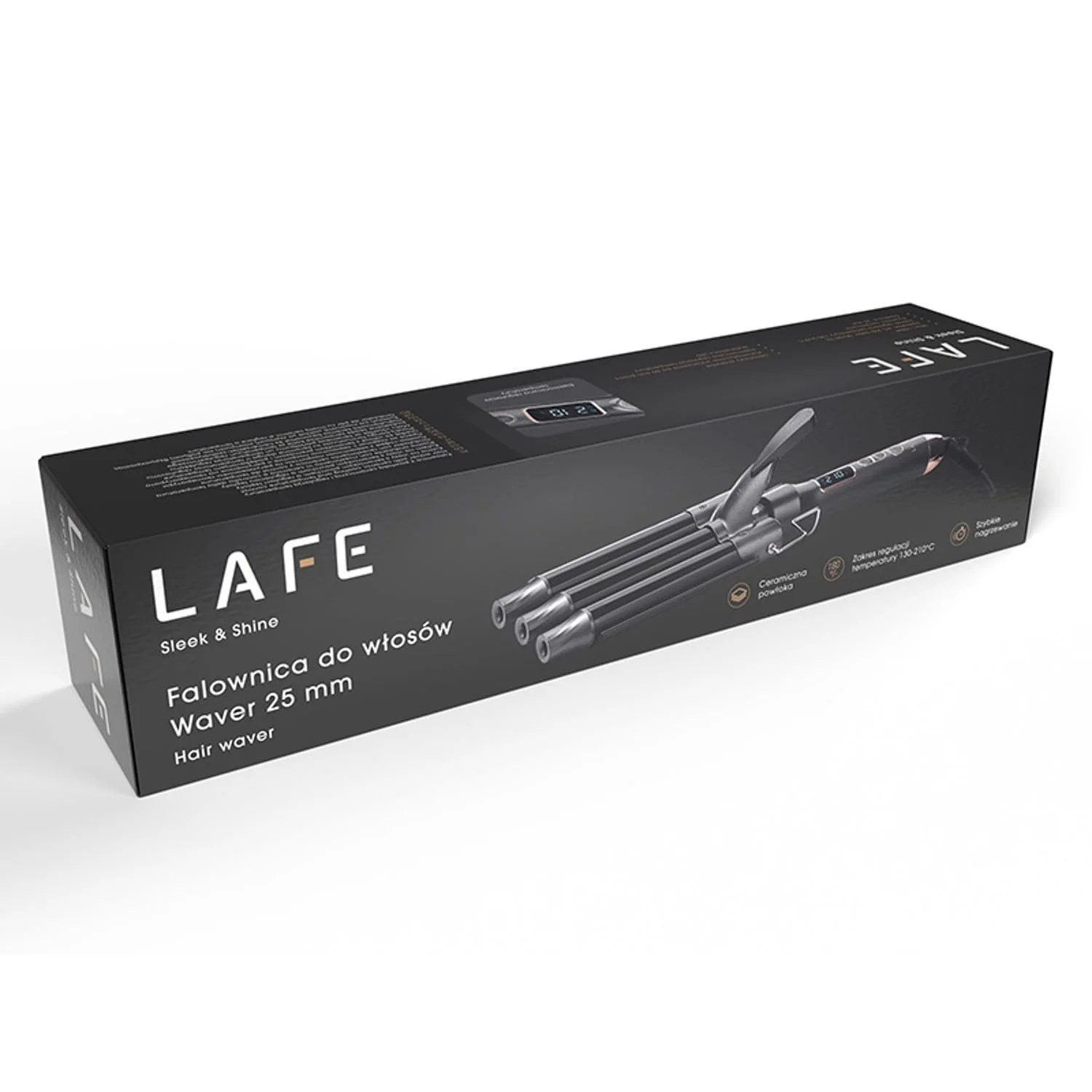 Плойка-випрямляч Lafe керамічна, 25 мм, 130–210 °C, 105 Вт, фото №8 Плойка-випрямляч Lafe керамічна, 25 мм, 130–210 °C, 105 Вт, фото №8