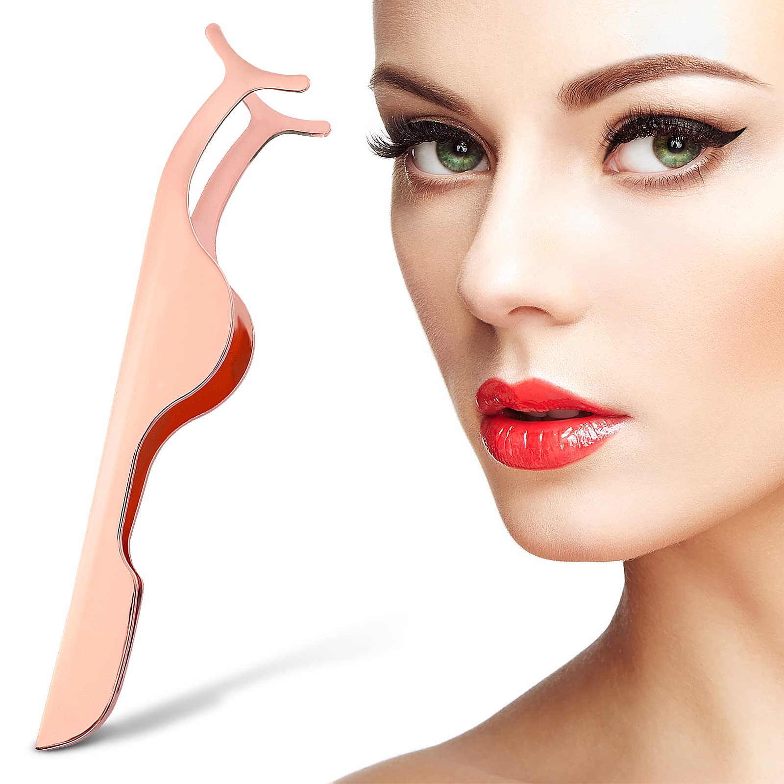 Аплікатор WLLHYF Eyelash Applicator для накладних вій DIY із нержавіючої сталі Рожеве золото, фото №4