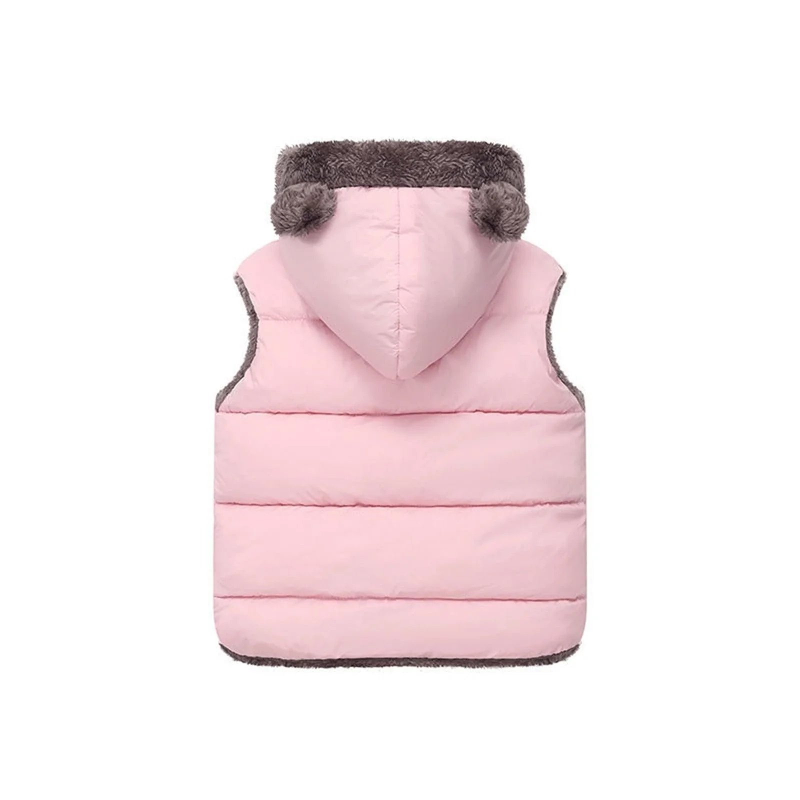 Жилет для малюків хлопчиків і дівчаток зимовий з ведмежими вушками, фото №2