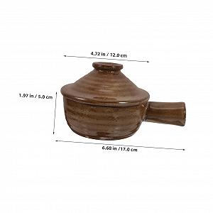 Набір кастрюль для запікання Cabilock керамічних з ручками та кришками 2 шт. synthetic.ua - Фото 1