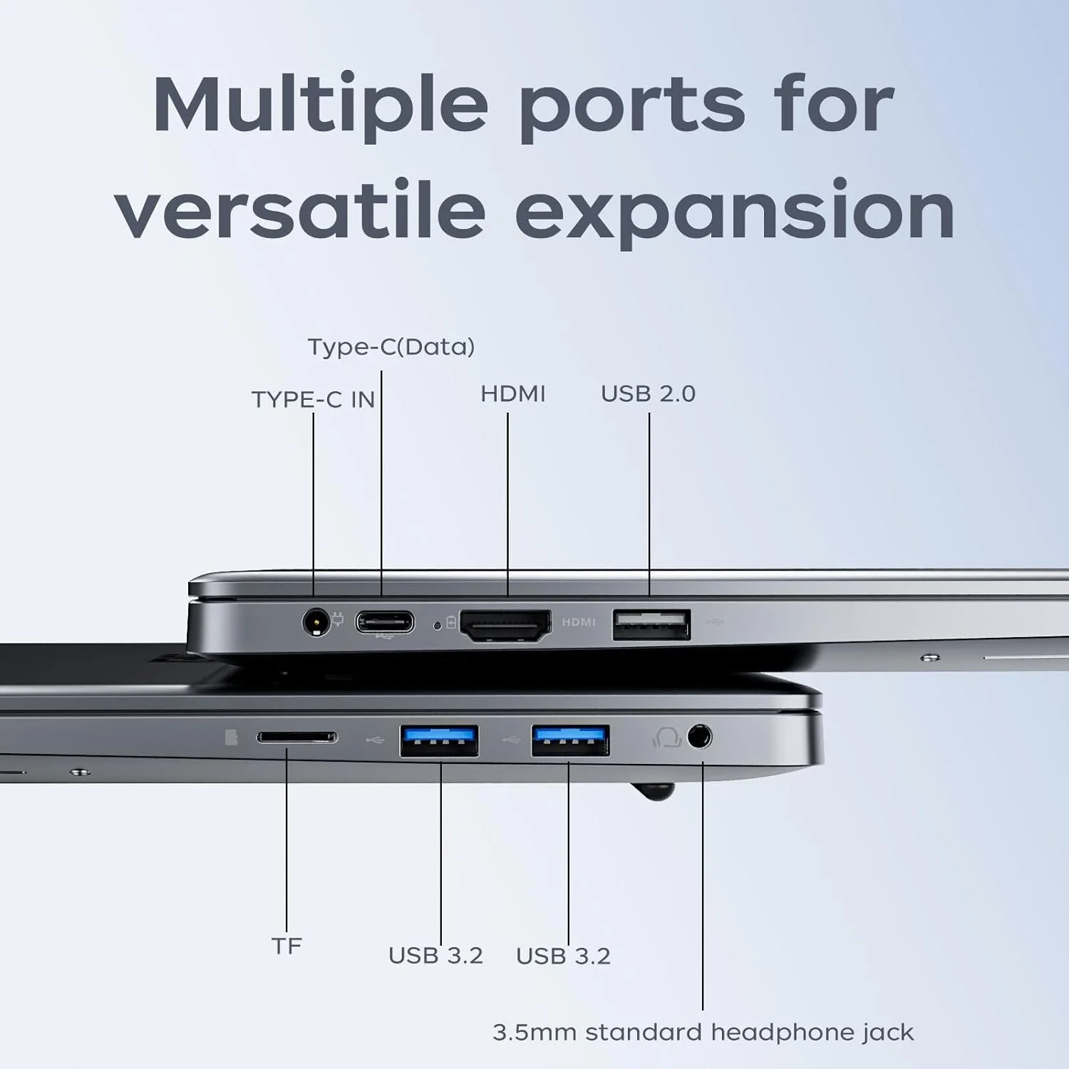 Ноутбук 15.6" AOC TX15 Intel N150 RAM 16GB SSD 512GB Windows 11 Pro Алюмінієвий корпус, фото №2