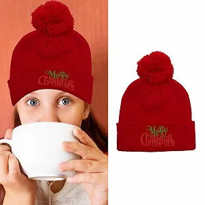 Новорічна шапка MHADBKH Святкова М'яка акрилова зручна шапка Унісекс synthetic.ua - Фото 1