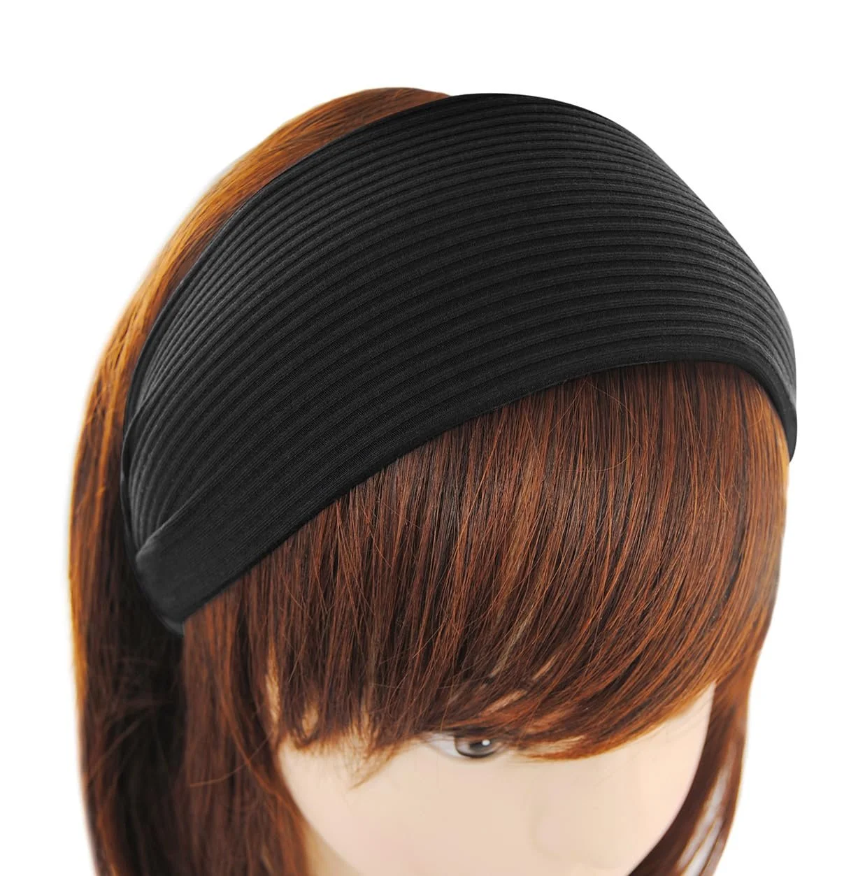 Обруч на голову В'язана широка axy HR38A Чорний, Дуже широка, фото №3