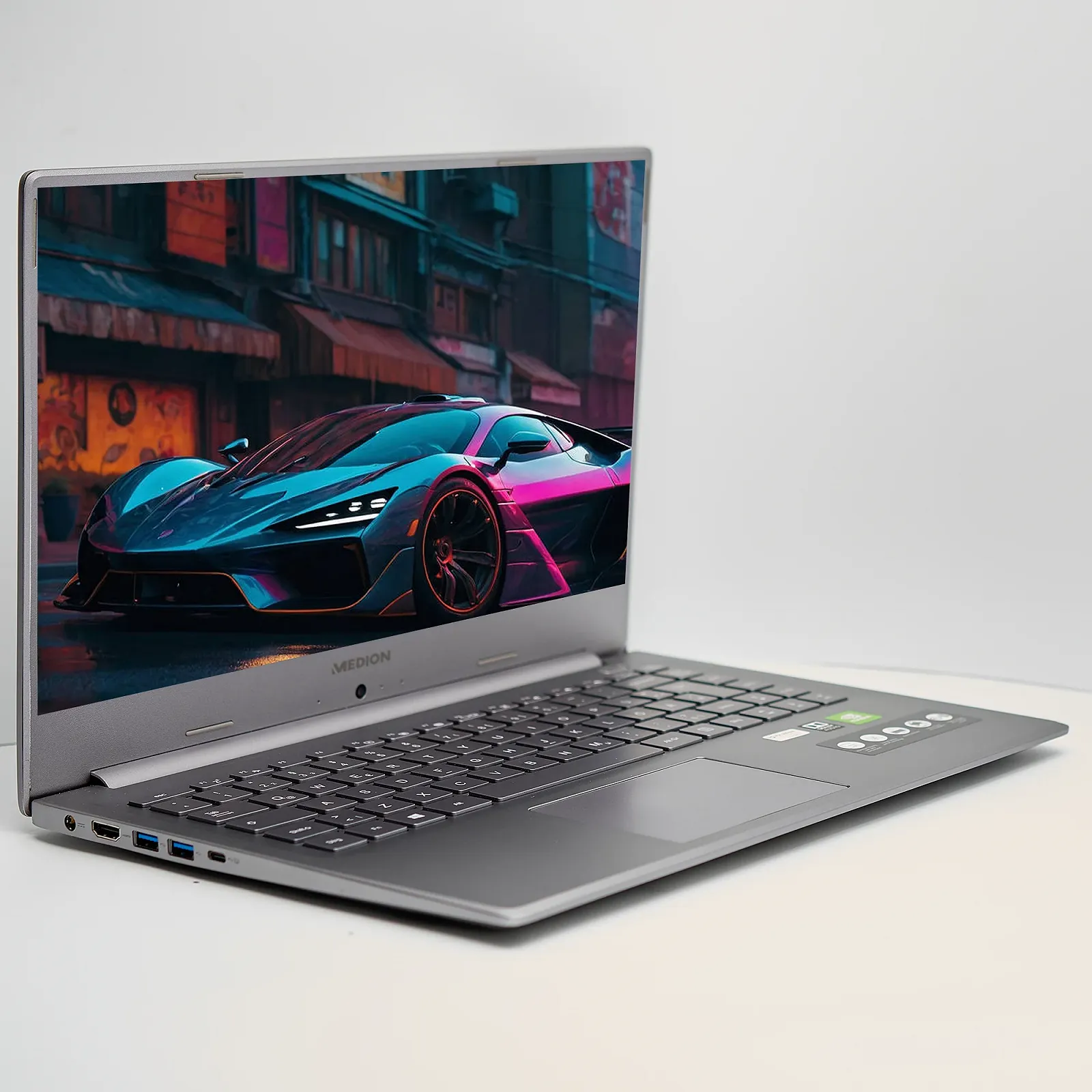 Ноутбук 15.6'' Medion (Lenovo Group) Akoya S6446 | Intel Core i5-8265U | IPS (1920x1080) FullHD | RAM 8 ГБ | SSD 256 ГБ | Nvidia GeForce MX250 | Intel UHD Graphics 620 | Металевий корпус | Ультрабук | Win11 (5019), фото №4