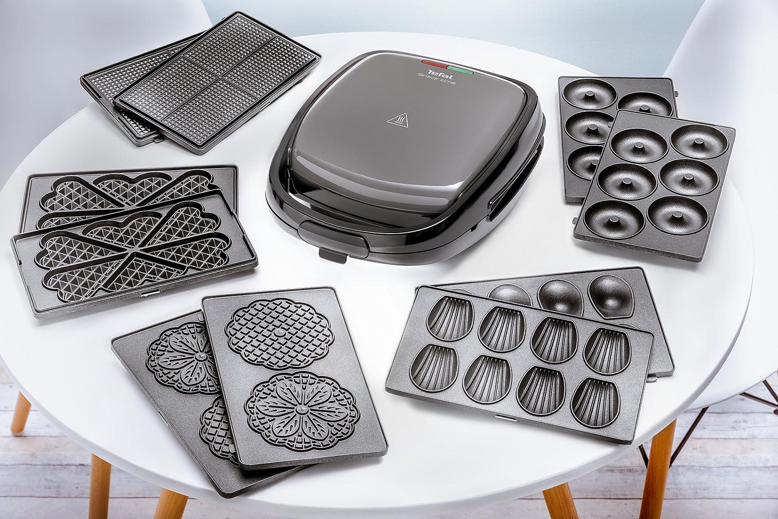 Бутербродниця Tefal Snack Time SW341B / 700 Вт / антипригарне покриття / Сірий-чорний, фото №5