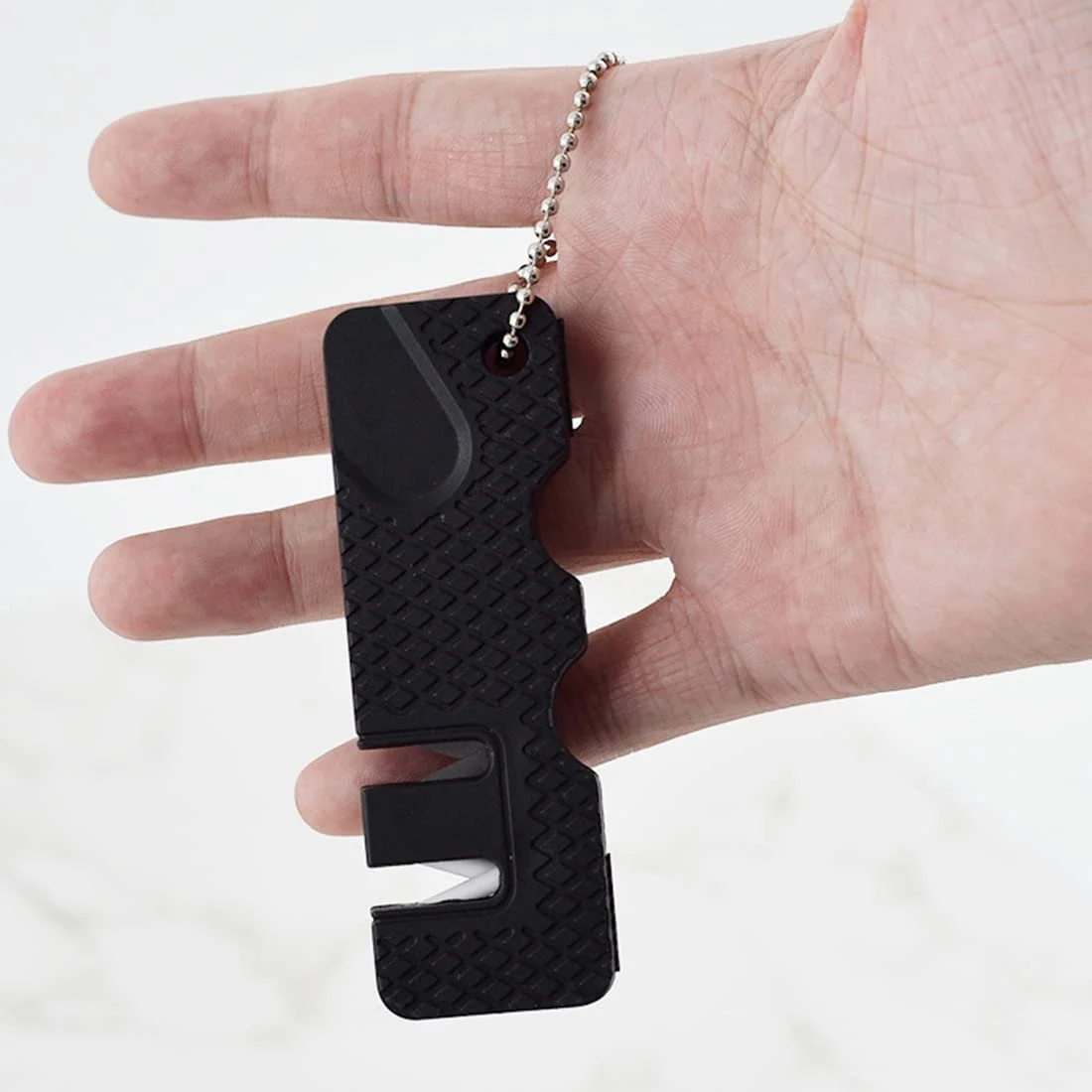 Точилка для ножей ручная Tomedeks 2 штуки компактная для грубой и тонкой заточки, фото №3