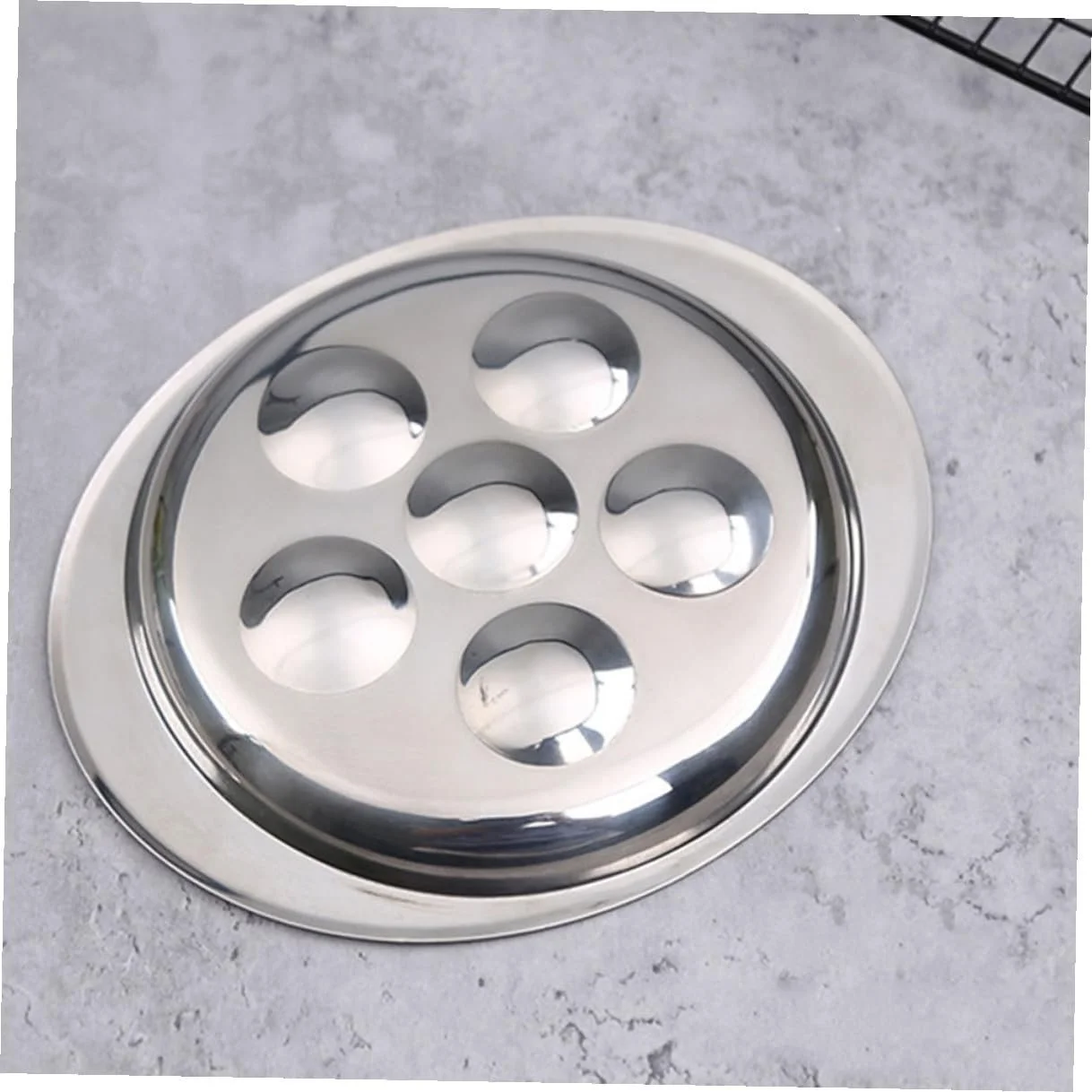 Форма для запекания улиток TOYANDONA 2 шт. из нержавеющей стали на 6 отверстий термостойкая, фото №4