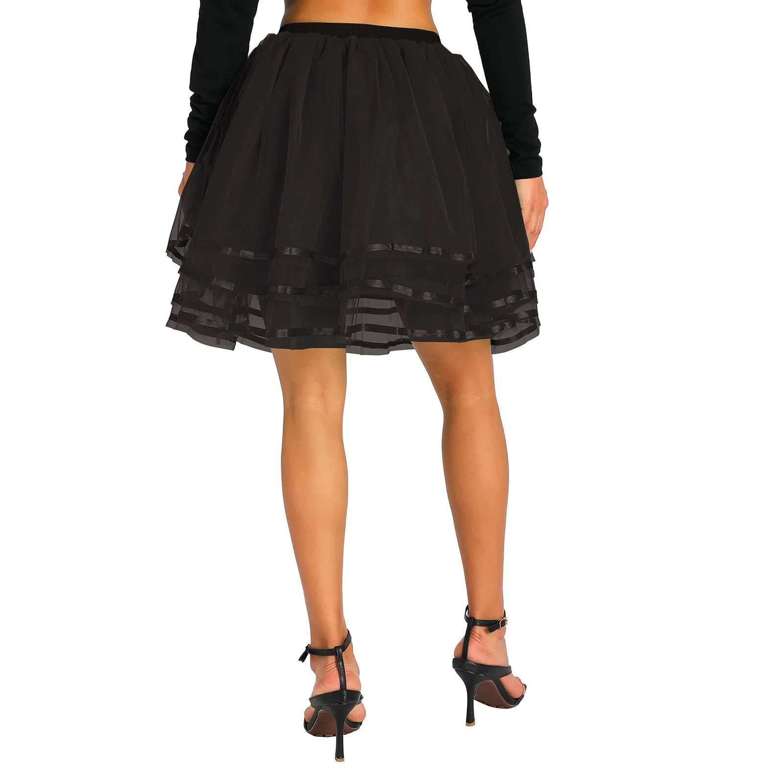 Спідниця з тюлю Acrawnni для жінок, дівчат, еластична, фото №6