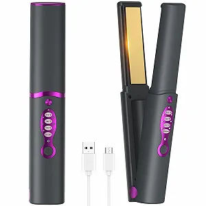 Купити Випрямляч для волосся OBEST 2-in-1 Wireless Mini титановий швидке нагрівання Type-C 3 температури - Фото 1 Випрямляч для волосся OBEST 2-in-1 Wireless Mini титановий швидке нагрівання Type-C 3 температури - Фото 1