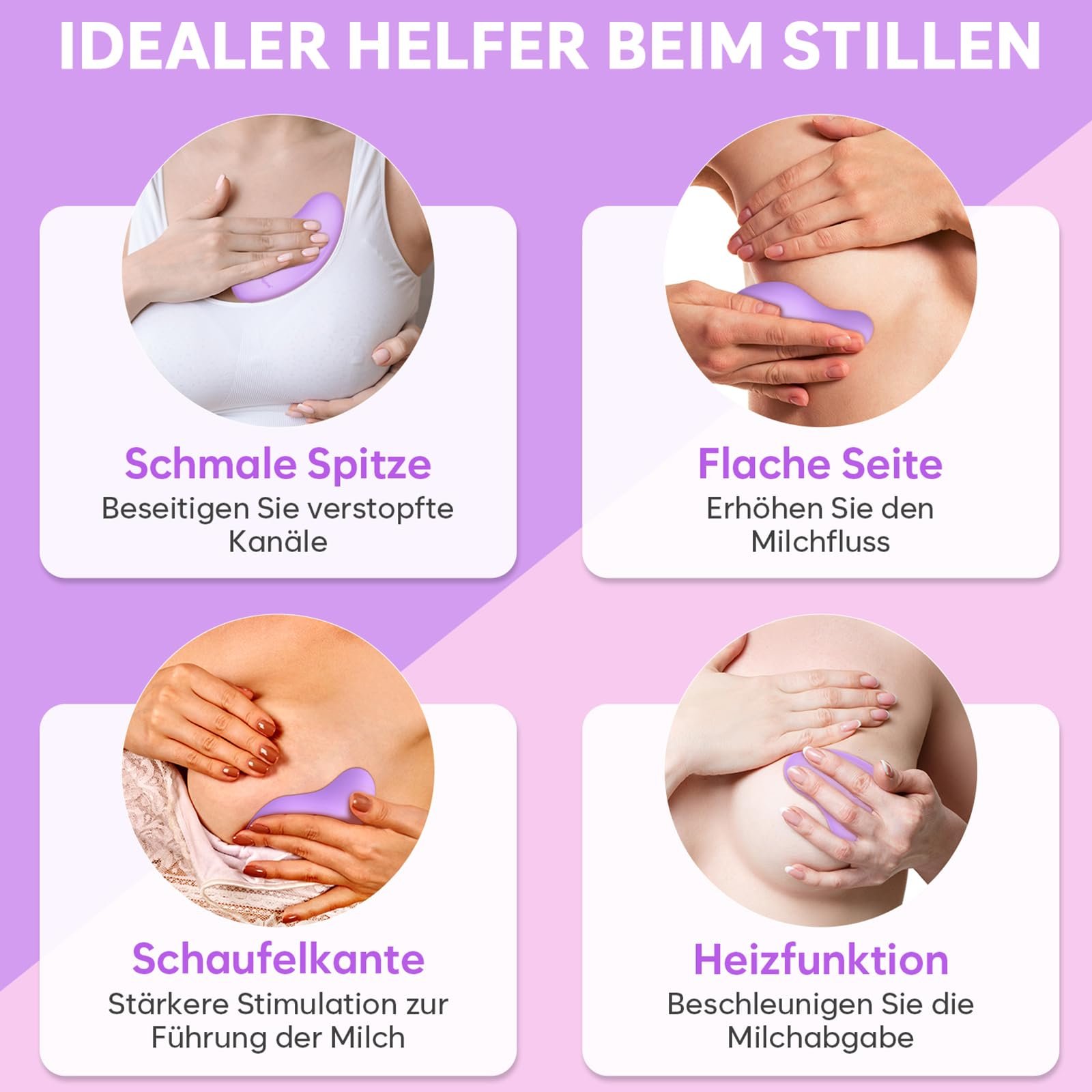 Массажер и молокоотсос для груди электрический Easy@Home 2-в-1 с вибрацией и нагреванием., фото №3 Массажер и молокоотсос для груди электрический Easy@Home 2-в-1 с вибрацией и нагреванием., фото №3