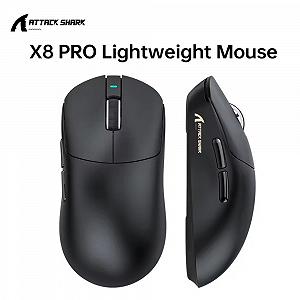 Купити Миша Attack Shark X8 Pro PAW3950Pro 40000DPI 700IPS 60G 8000Hz Black - Фото 1 Миша Attack Shark X8 Pro PAW3950Pro 40000DPI 700IPS 60G 8000Hz Black - Фото 1