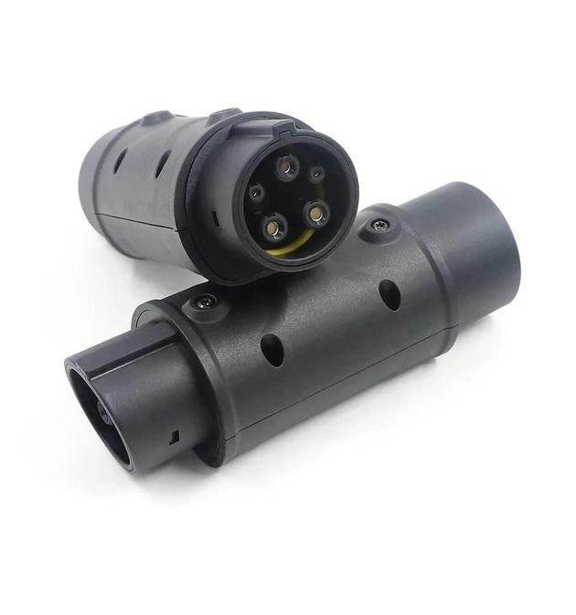 Переходник Type 2 J1772 1 Bluefield Mennekes IEC 62196-2 Black 22050567, фото №7 Переходник Type 2 J1772 1 Bluefield Mennekes IEC 62196-2 Black 22050567, фото №7