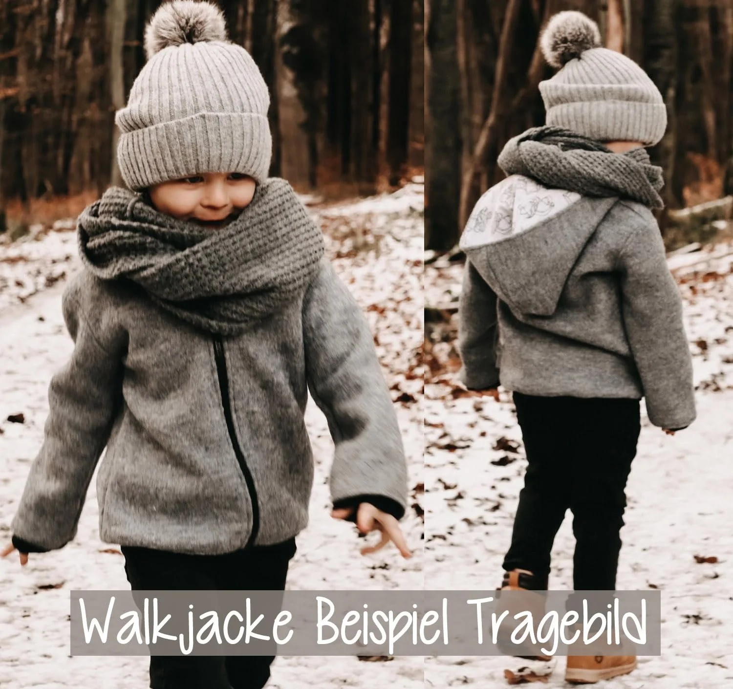 Куртка з капюшоном Lilakind Wollwalk для дітей, без підкладки або з підкладкою, однотонна, фото №1