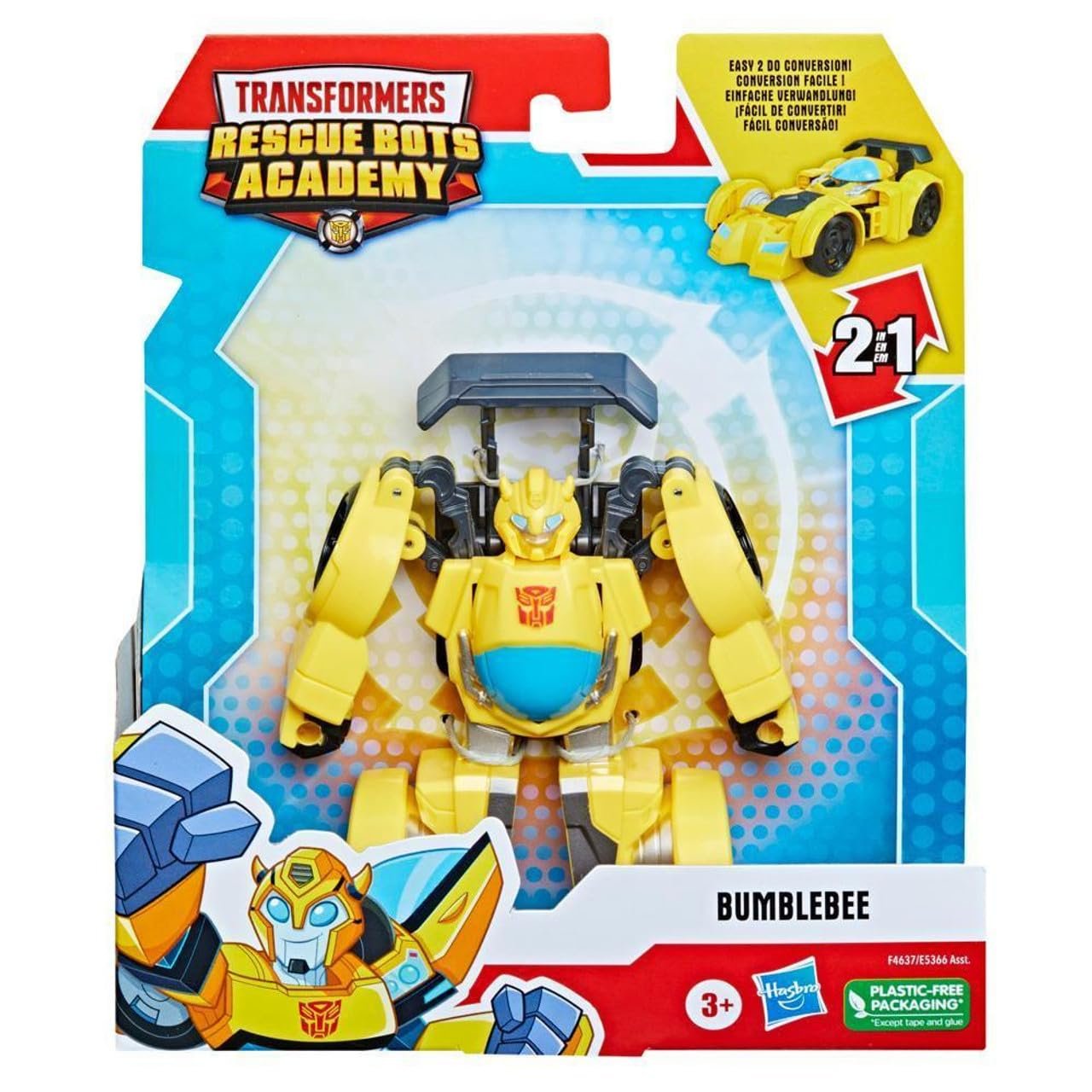 Трансформер Bumblebee Dragster Racecar Rescue Bot Academy Rescan F4637, фото №3