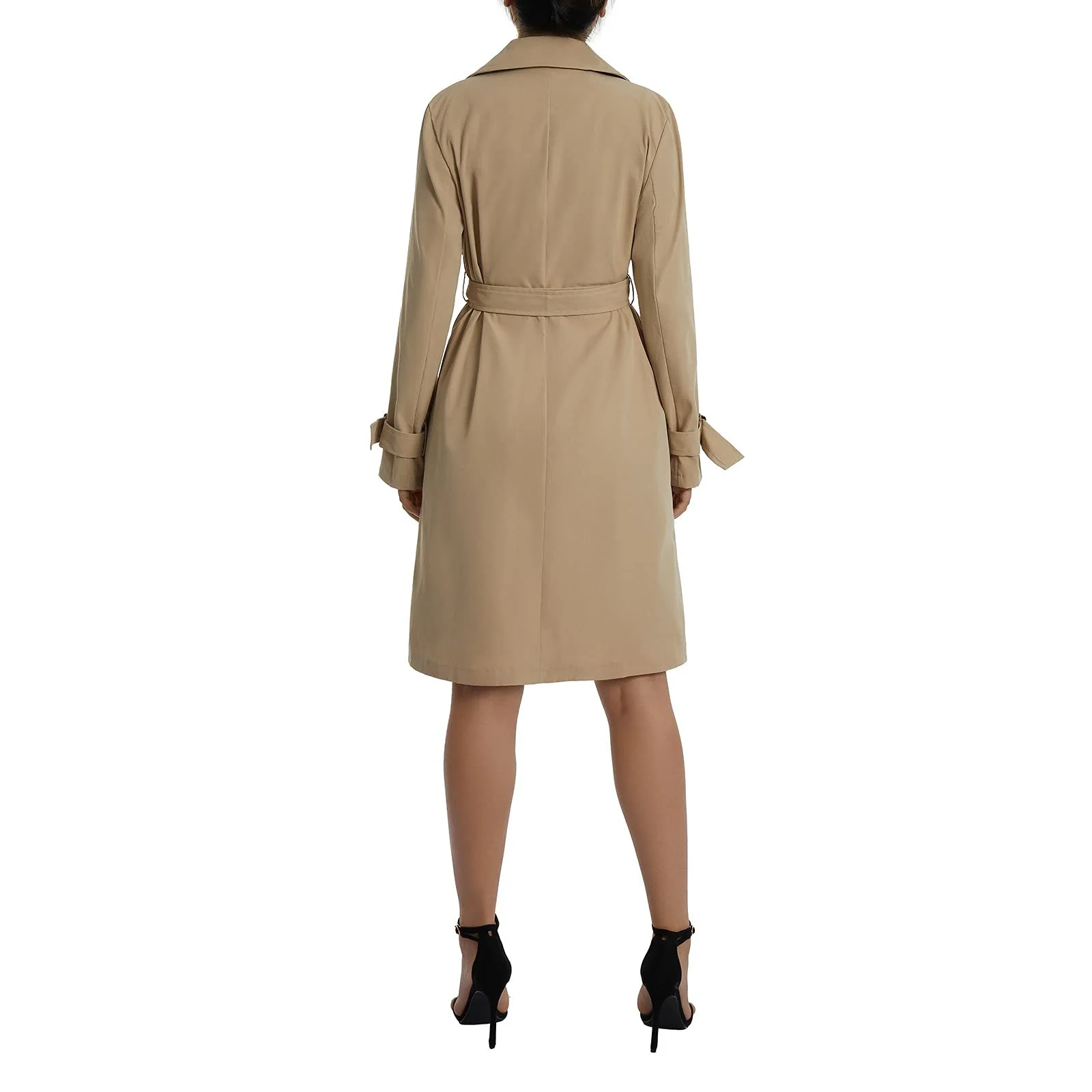 Тренч Miolasay Двубортный Классический с лацканами Приталенная, фото №5 Тренч Miolasay Двубортный Классический с лацканами Приталенная, фото №5