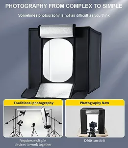 Фотобокс Raleno 60 см / 5500K / CRI 97 / 6 фонов / Черный цена на synthetic.ua - Фото 1 Фотобокс Raleno 60 см / 5500K / CRI 97 / 6 фонов / Черный synthetic.ua - Фото 1