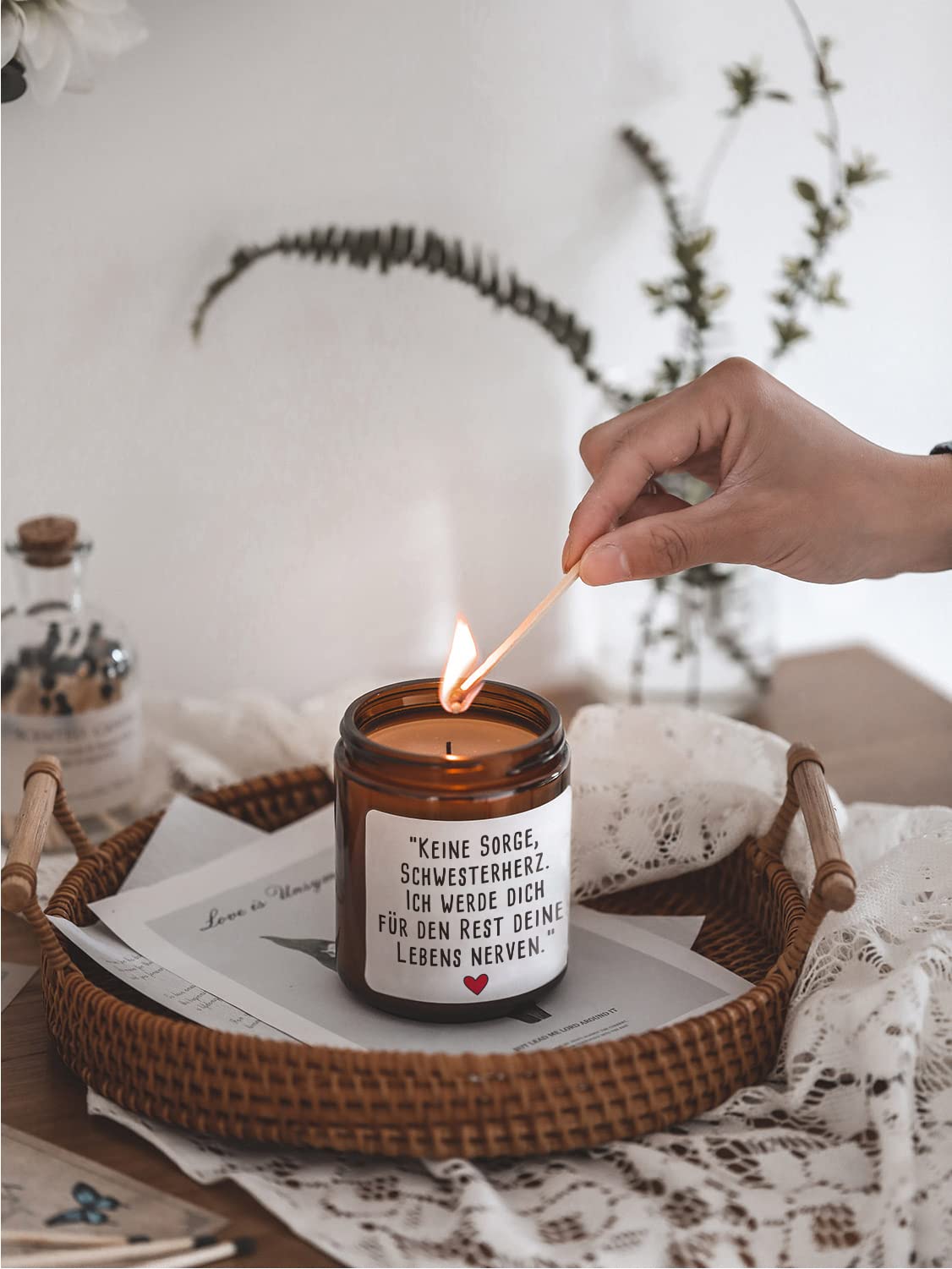 Свічка Best Sister Ароматизована На день народження Для сестри дружини близької подруги, фото №3