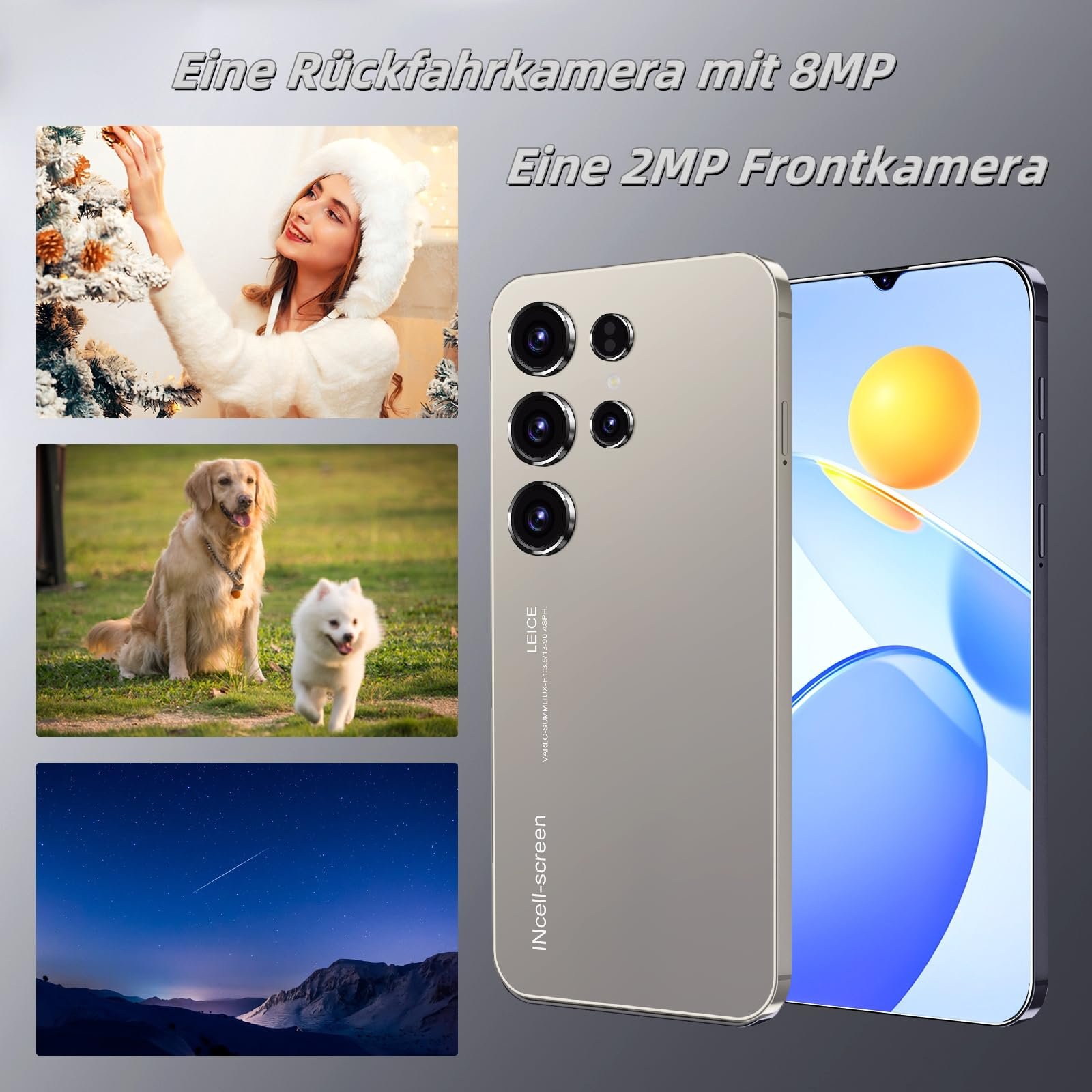 Смартфон Unlock 5 6.3" 2GB/16GB 4G Android Grey, фото №6