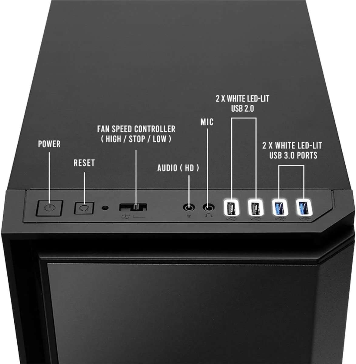 Корпус для ПК Antec P101 Silent Black / без БЖ / Чорний, фото №5