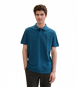 Поло Basic Polo 1031006ХХ13353 Tom Tailor Синій M - Фото 1
