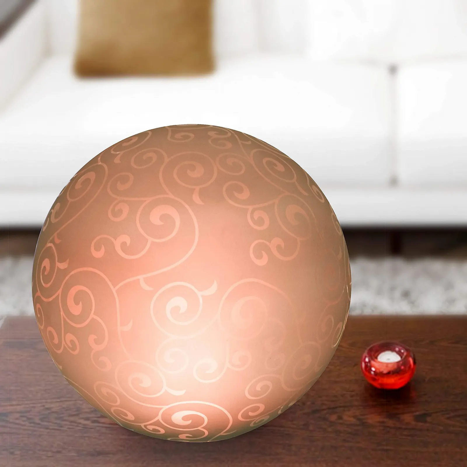 Настільна лампа Sphere Glass Shade Purple Ornamental LED 4 Вт 430 Лм E14 Purple, фото №3