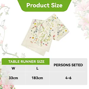 Скатертина-ранер Spring Flowers Easter Spring Decoration 33 x 183 см ціна на synthetic.ua - Фото 1 Скатертина-ранер Spring Flowers Easter Spring Decoration 33 x 183 см synthetic.ua - Фото 1