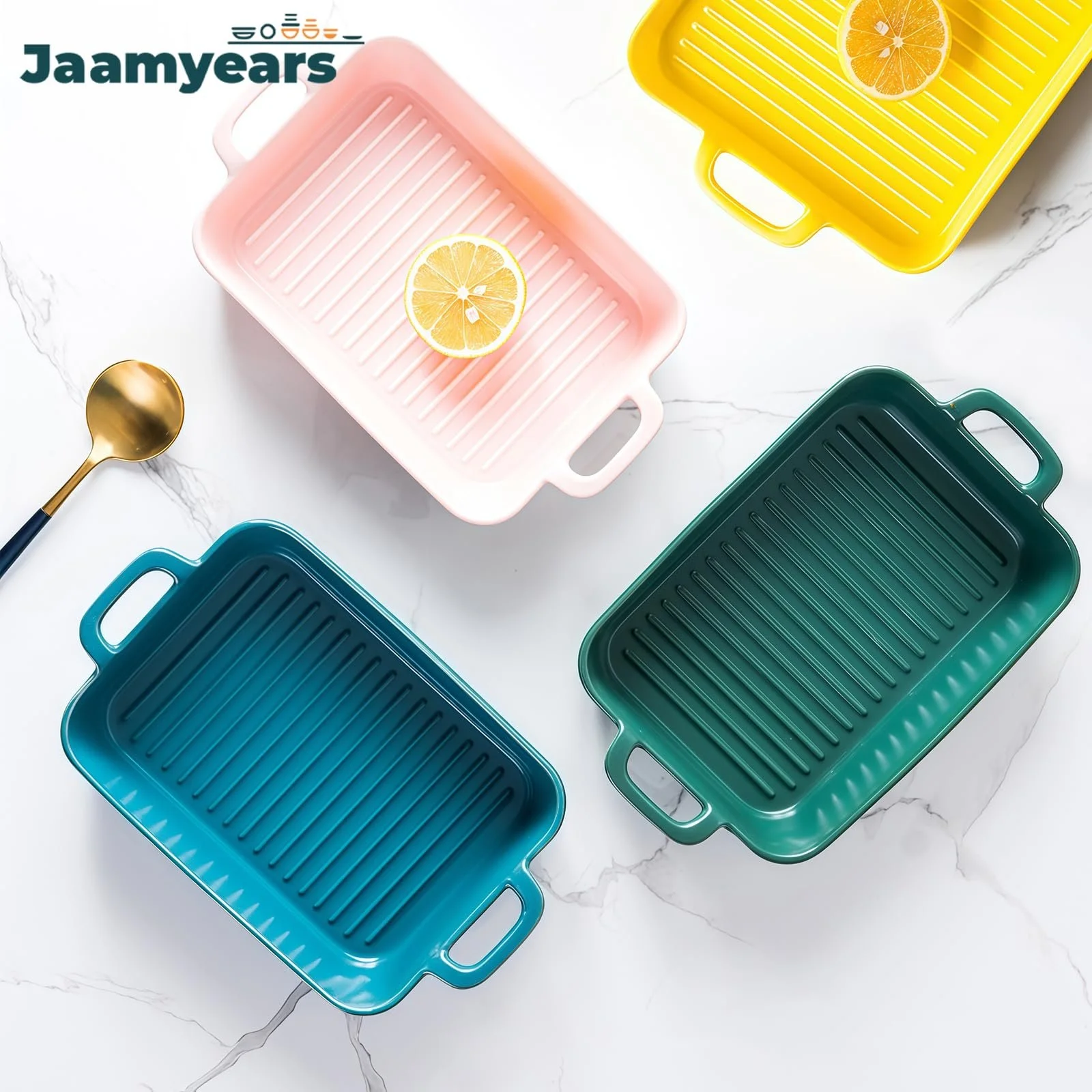 Форма для запікання прямокутна 800 мл для лазаньї керамічна, фото №7