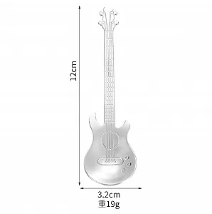Набор из 7 цветных десертных ложек из нержавеющей стали, кофейные ложки, набор ложек "Гитара", чайные ложки, ложки для йогурта, маленькие домашние ложки для чая, молока, кофе, подарок из нержавеющей стали synthetic.ua - Фото 1
