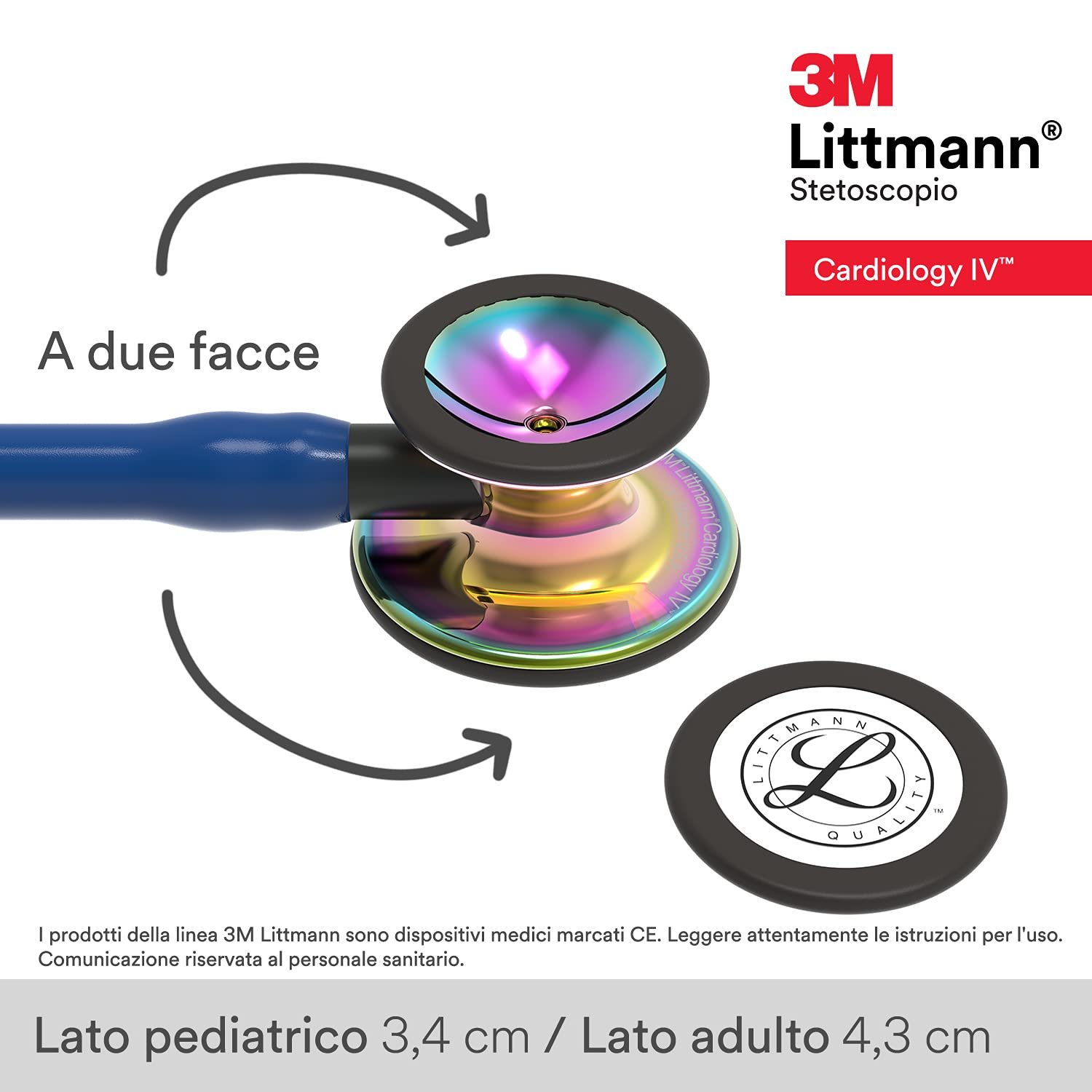 Стетоскоп 3M Littmann IV 69 см Синій, фото №3