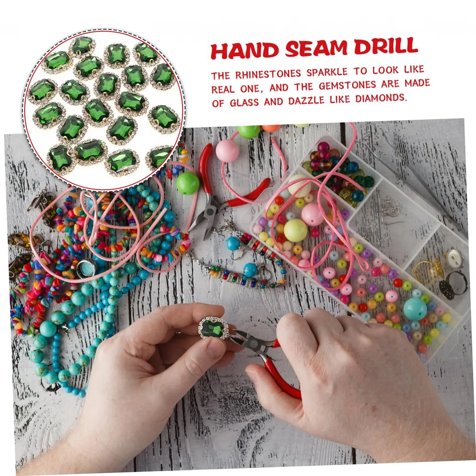 Стразы Пришивные 20шт Декоративные материалы для одежды для творческих проектов и личного дизайна, фото №8