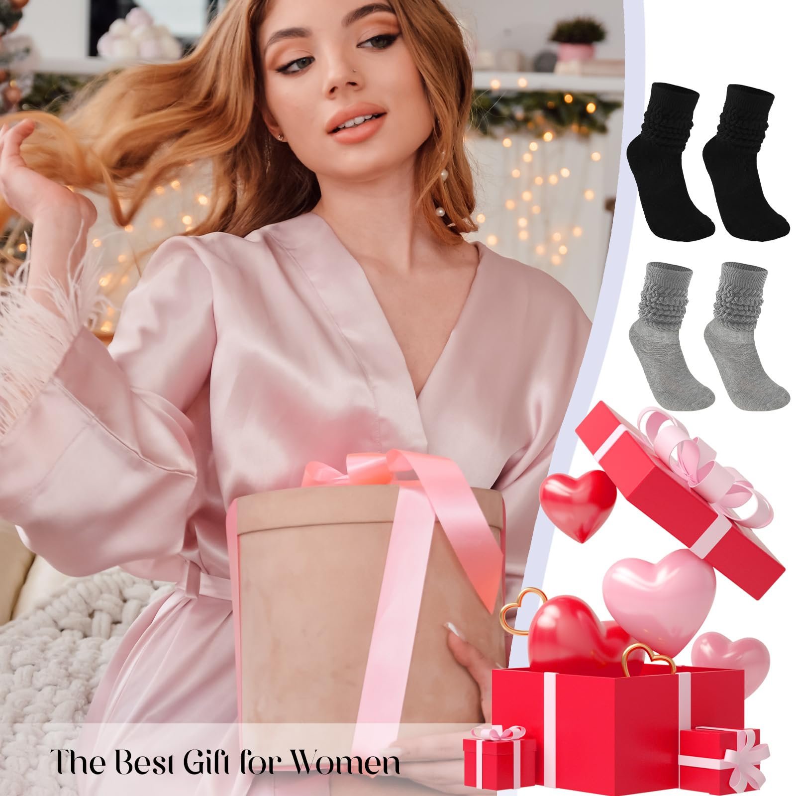 Носки Slouch Abeillo для женщин, 2 пары, фото №7