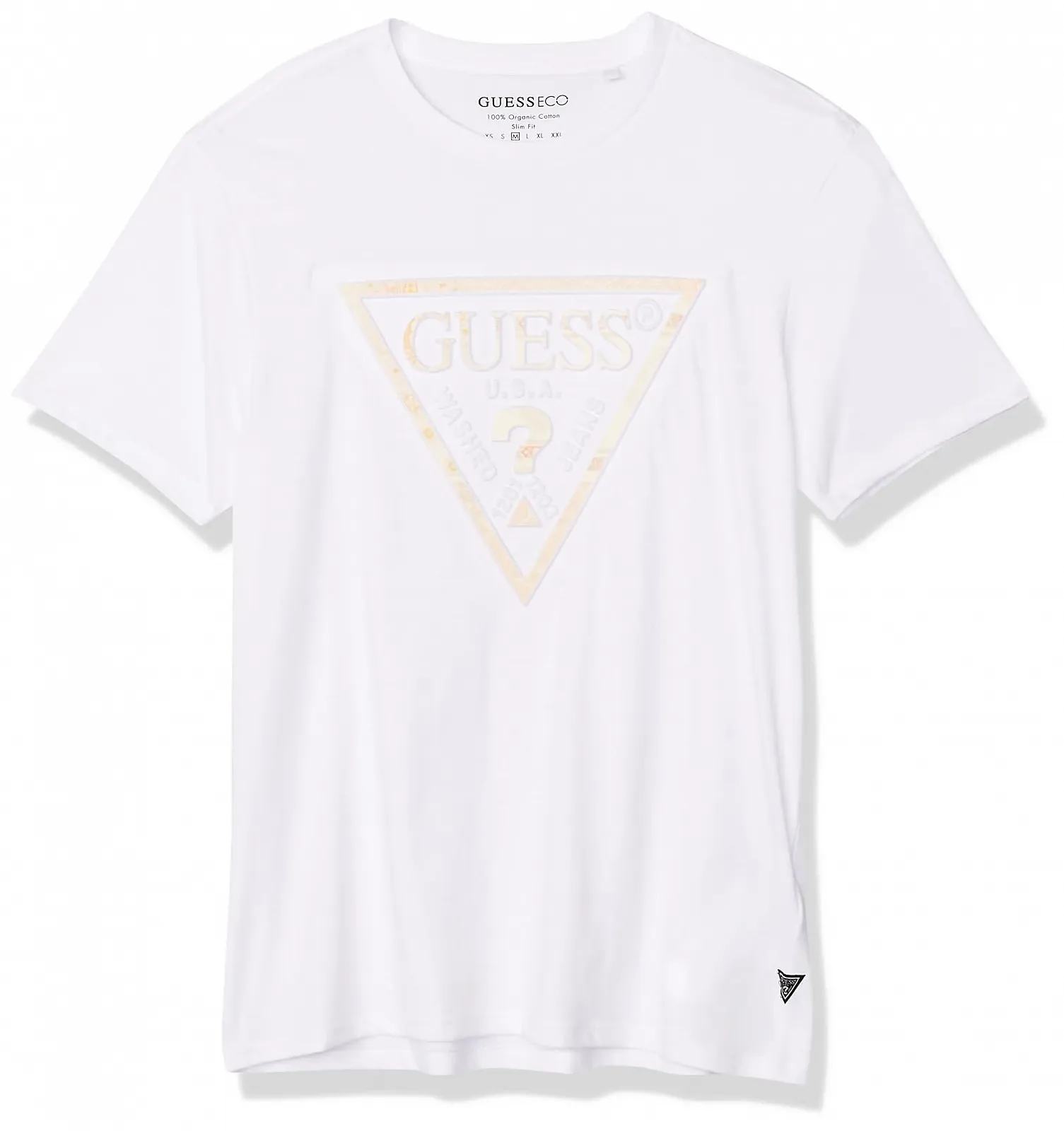 Футболка GUESS SS BSC Patchwork EMBO Logo Tee Білий L, фото №1