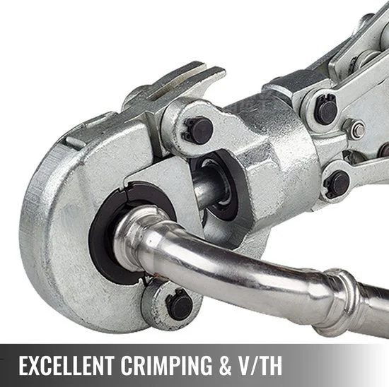 Кліщі обтискні гідравлічні VEVOR 12-28 мм / 6 Тонн / V-профіль / Для труб опалення та води / Сині, фото №3