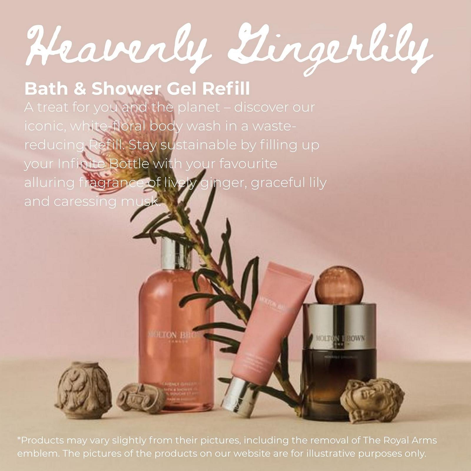 Гель для душа Molton Brown Heavenly Gingerlily сменный блок 400 мл, фото №2