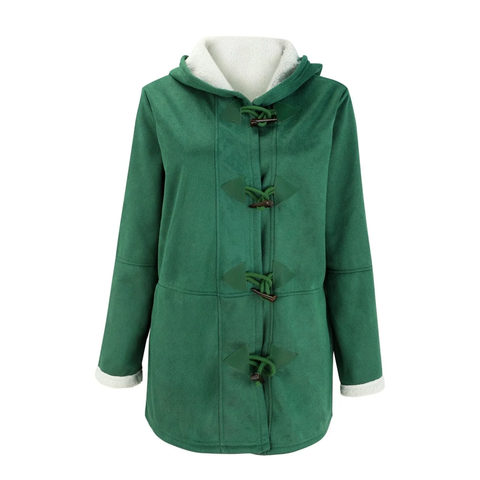 Куртка hehiy зимова стьобана з капюшоном зі штучного хутра, фото №2