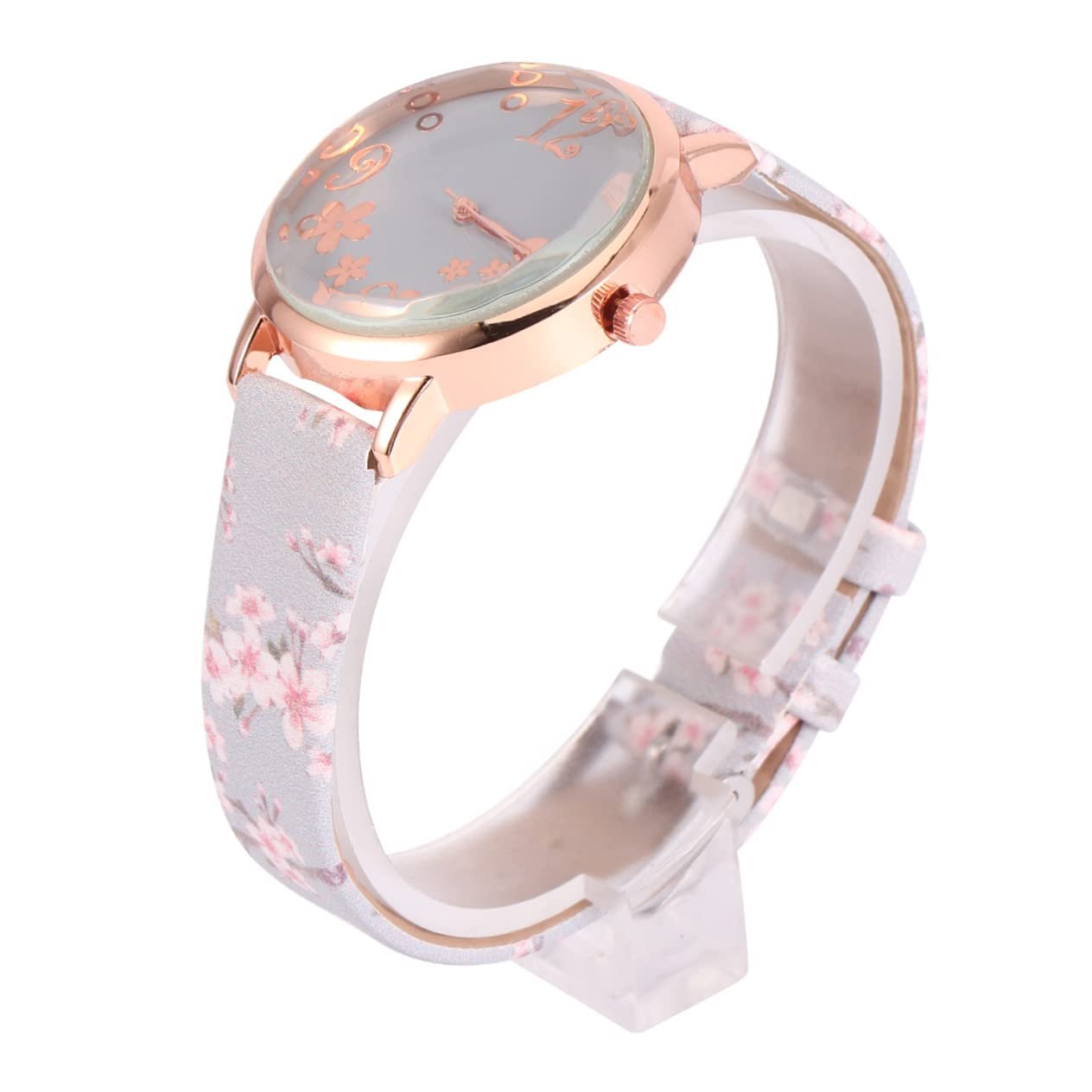 Часы женские VALICLUD с узором цветка сливы, кварцевые, фото №8 Часы женские VALICLUD с узором цветка сливы, кварцевые, фото №8