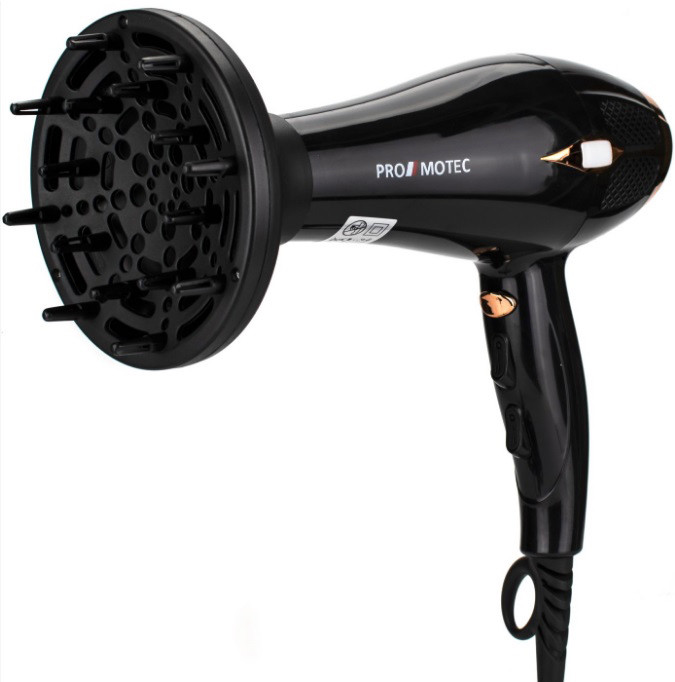 Мощный качественный фен Promotec PM 2310 для сушки укладки волос с диффузором, фото №6