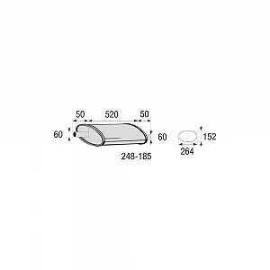 Середній глушник, універсальний BOSAL 248-185 - Фото 1