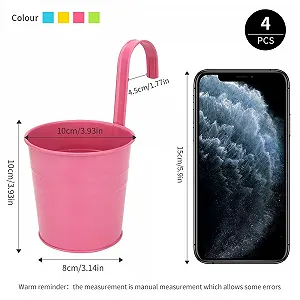 Подвесные цветочные горшки YiliYa металлические 4 шт. Разноцветный synthetic.ua - Фото 1